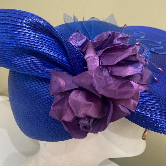 Really Cute Royal Blue Church Dress Hat